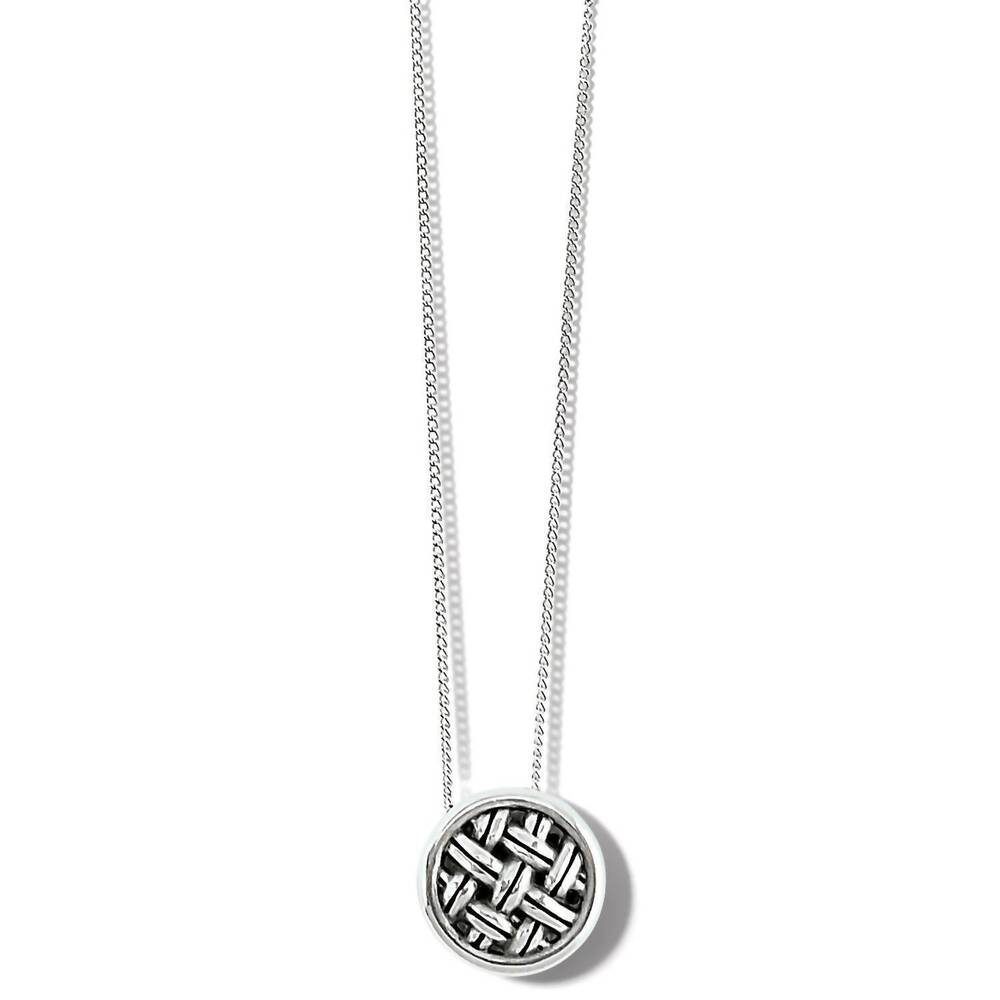 NEW BRIGHTON women's loom necklace in silver